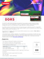 Innodisk DRAM DDR5 Product Brief 2022