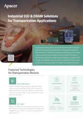Apacer Industrial SSD & DRAM Solutions for Transportation Applications Flyer 2023