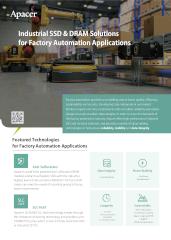 Apacer Industrial SSD & DRAM Solutions for Factory Automation Flyer 2023