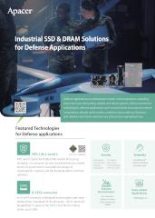 Apacer Industrial SSD & DRAM Solutions for Defense Applications Flyer 2024