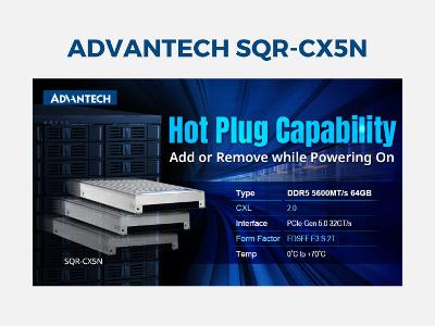 Advantech SQR-CX5N Hot-Plug and Scalability Features