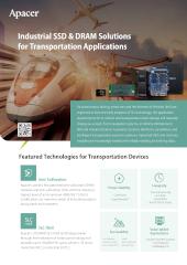 Apacer Industrial SSD & DRAM Solutions for Transportation Flyer 2024