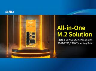 All-in-One M.2 Solution! M.2 to RS-232 Modules