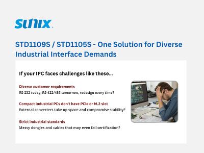 STD1109S / STD1105S - One Solution for Diverse Industrial Interface Demands