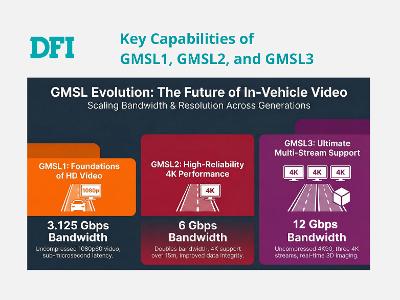 DFI GMSL2 Edge AI Computing Platforms: Key Capabilities of  GMSL1, GMSL2, and GMSL3