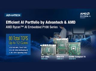 Advantech Powers the Future of Edge AI with the AMD Ryzen™ AI Embedded P100 Series Portfolio