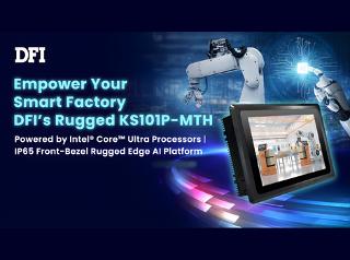 High-Performance Edge AI for Smart Factories: DFI’s KS101P-MTH Rugged Panel PC