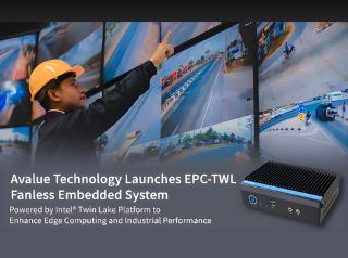 Avalue Technology Launches EPC-TWL Fanless Embedded System