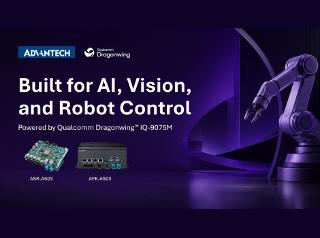 Advantech ASR-A503 und AFE-A503 Powered by Qualcomm Dragonwing™ IQ-9075M integrieren KI, Vision und Robotersteuerung